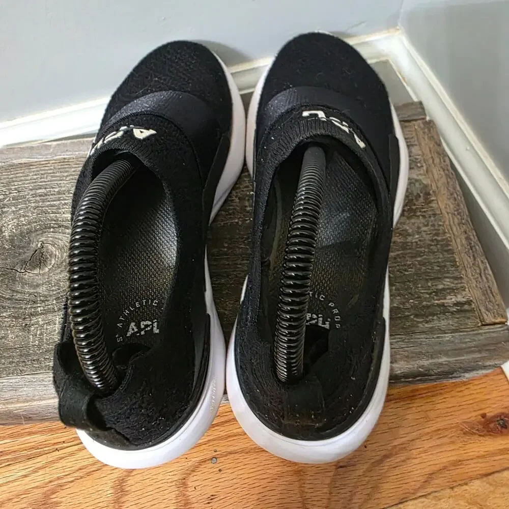 APL TechLoom Bliss Black White Slip On Running Shoes Women's Size 6